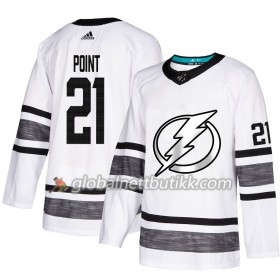 Tampa Bay Lightning Hockeydrakt Brayden Point 21 Hvit 2019 NHL All-Star Adidas Authentic - Herre